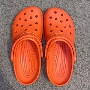 orange crocs